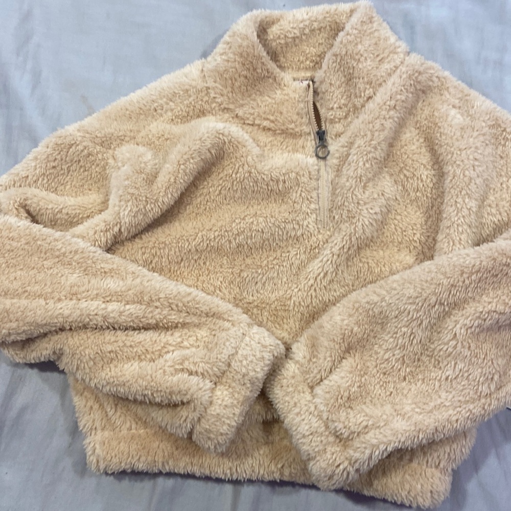 SO fuzzy sweater